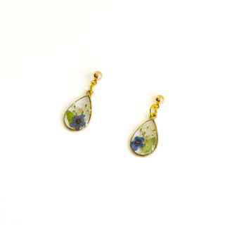 Aretes con no me ovides y encaje