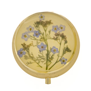 Pastillero redondo con bailarina y musgo