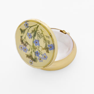 Pastillero redondo con bailarina y musgo