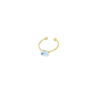 Anillo con pétalo de hortensia
