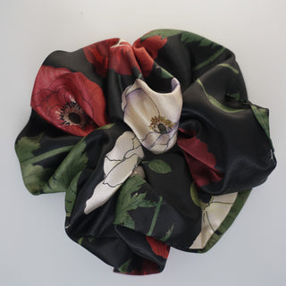 Scrunchie de amapolas