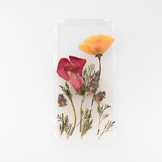 Funda con lavanda, perrito y tardecita