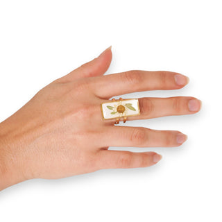 Anillo con santamaría y ruda