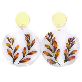 Aretes compuestos con palmira