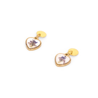 Aretes con veronica y encaje