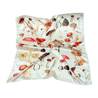 Mascada de hongos color blanco