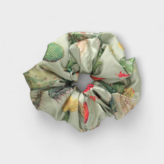Scrunchie de cáctus verde