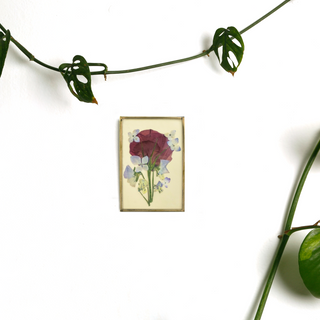 Painting with hydrangeas, jacarandas, and lace