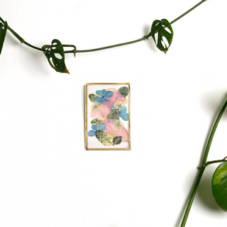 Painting with hydrangeas, jacarandas, and lace