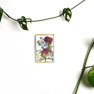 Painting with hydrangeas, jacarandas, and lace