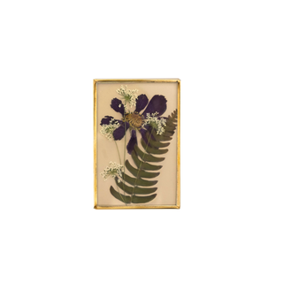 Painting with hydrangeas, jacarandas, and lace