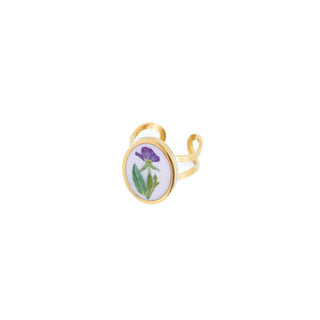 Anillo con hierba del golpe
