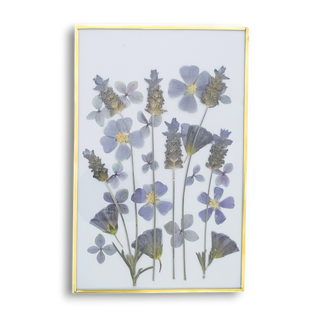 Cuadro con alache, hortensia y lavanda