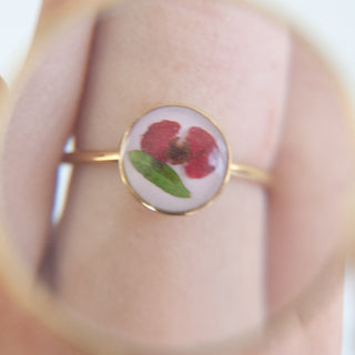 Anillo con euforbia y ruda