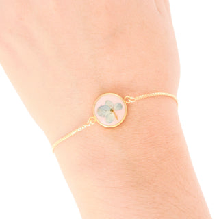 Pulsera con hortensia