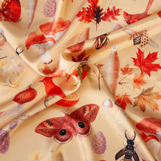 White wildflower scarf