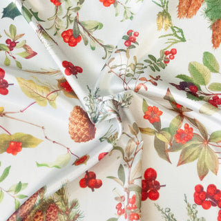 White wildflower scarf