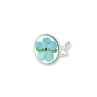 Anillo con hortensia