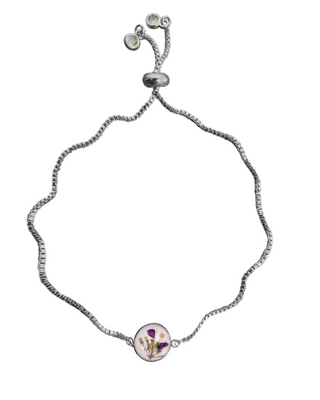 Pulsera con hierba silvestre