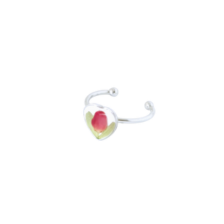 Anillo con hipérico y hojas de ruda