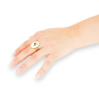 Anillo con flor silvestre