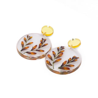 Aretes compuestos con palmira