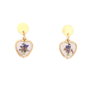 Aretes con veronica y encaje