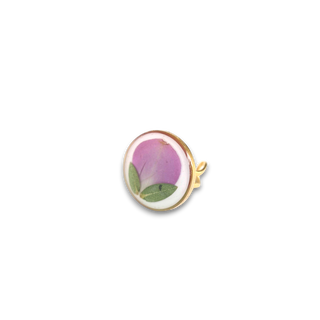 Ring with rose petal and parvifolia 
