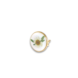 Ring with feverfew and rue 
