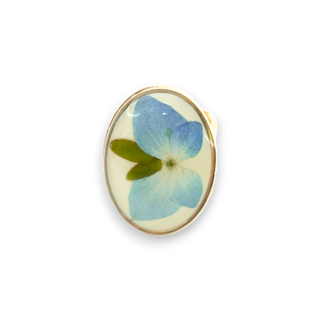 Anillo con hortensia
