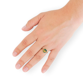 Anillo con flor bailarina