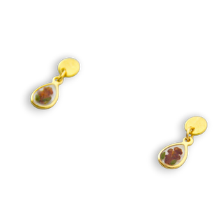 Aretes mini con lantana