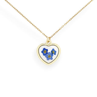 Dije con nomeolvides (fondo transparente)