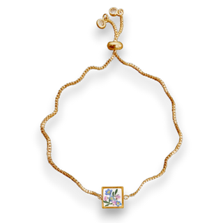 Pulsera con arrocillo, nomeolvides y ruda