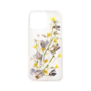 Funda con flores de nabos, delfinia y cilantro silvestre