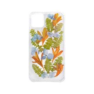 Funda con hortensias, fresia, palmira