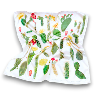 White cactus scarf