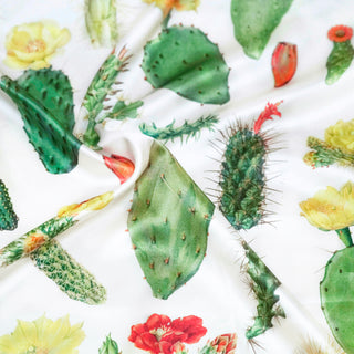 White cactus scarf