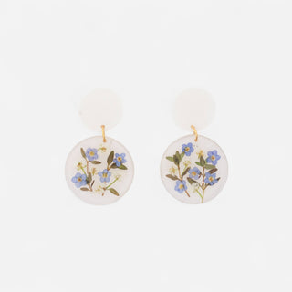 Aretes compuestos nomeolvides, panalillo y tomillo
