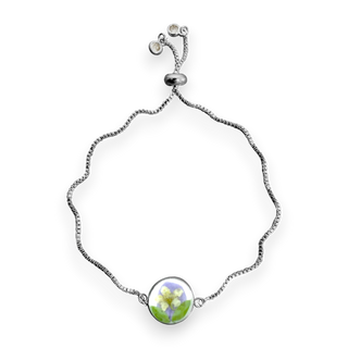 Pulsera con piracanto y jacaranda