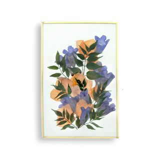 Cuadro con bugambilia y jacaranda