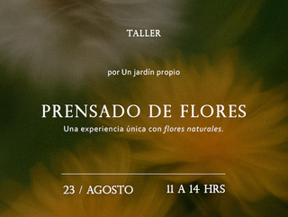 Prensado de flores