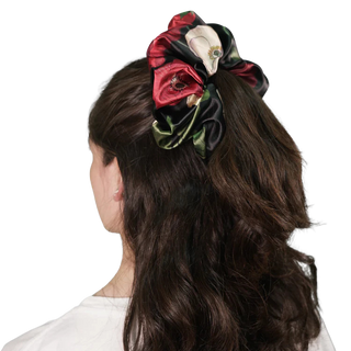 Scrunchie de amapolas