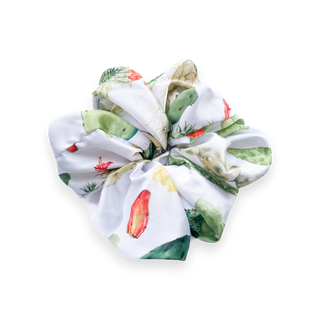 Scrunchie de cactús blanco