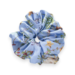 Scrunchie de flores silvestres azul