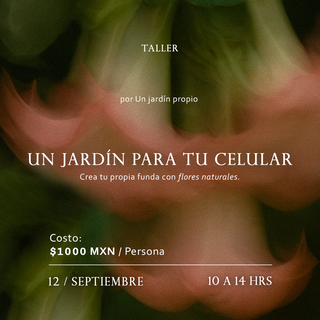 Taller de Un jardín para tu celular
