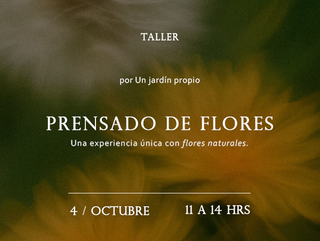Prensado de flores