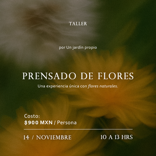 Taller de Prensado floral
