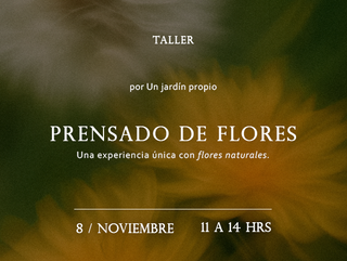 Prensado de flores