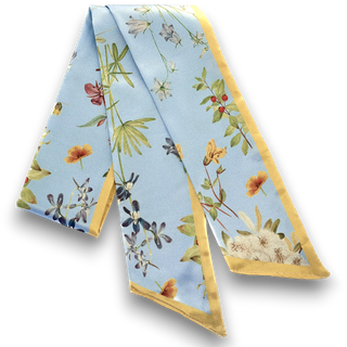 Blue wildflower twilly